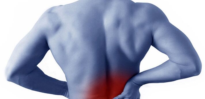 lomber mintaqada og'riq